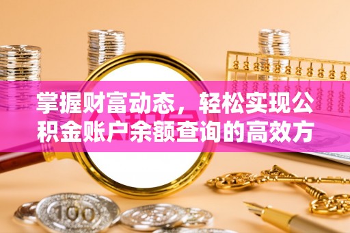 南朗掌握财富动态，轻松实现公积金账户余额查询的高效方法