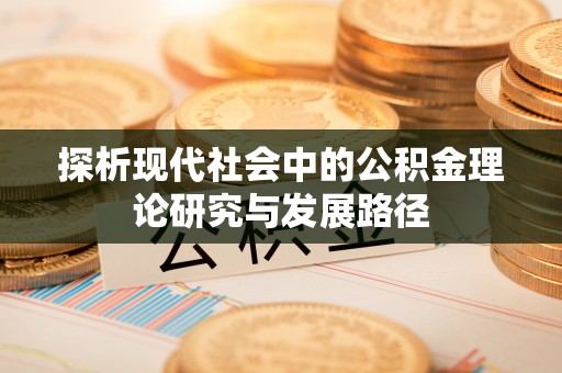 南朗探析现代社会中的公积金理论研究与发展路径