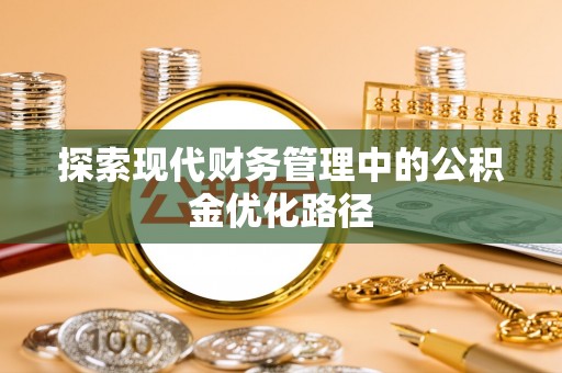 南朗探索现代财务管理中的公积金优化路径
