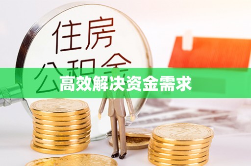 南朗高效解决资金需求